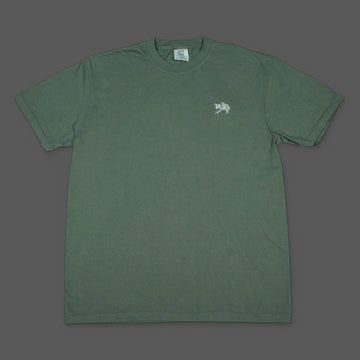 Gray Tree Frog Embroidered T-shirt