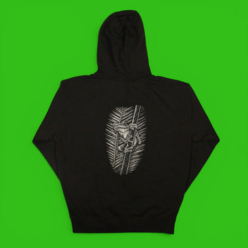 Red-Eyed Tree Frog Lines Hoodie