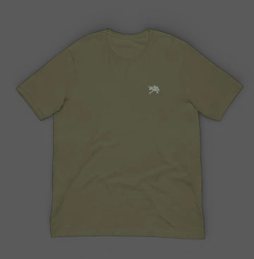 Gray Tree Frog Embroidered T-shirt