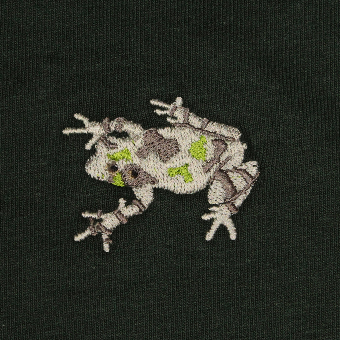 YOUTH Gray Tree Frog Embroidered T-shirt
