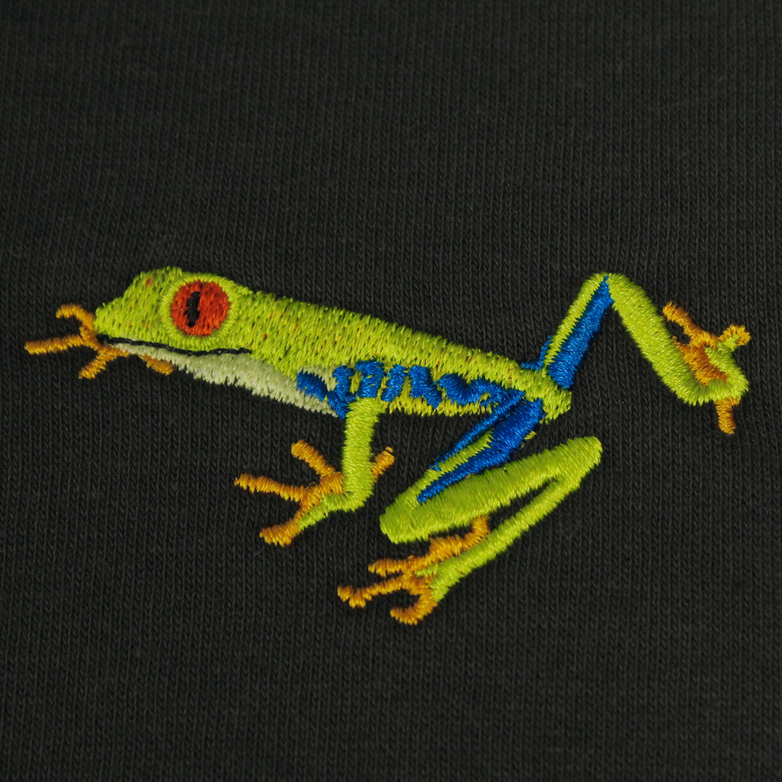 Red-Eyed Tree Frog Embroidered Hoodie