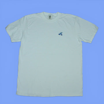 Blue Poison Dart Frog Embroidered T-shirt