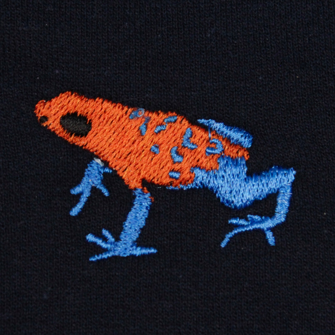 Strawberry Poison Dart Frog Embroidered Hoodie