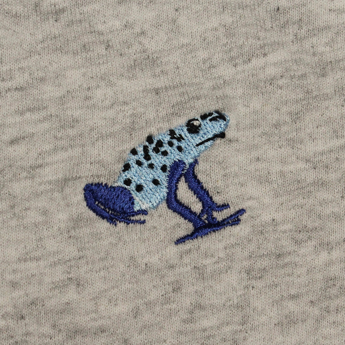 YOUTH Blue Poison Dart Frog Embroidered T-shirt