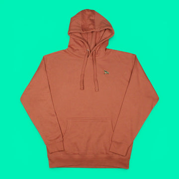 Green and Black Poison Dart Frog Embroidered Hoodie