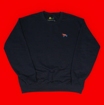 Strawberry Poison Dart Frog Embroidered Crewneck